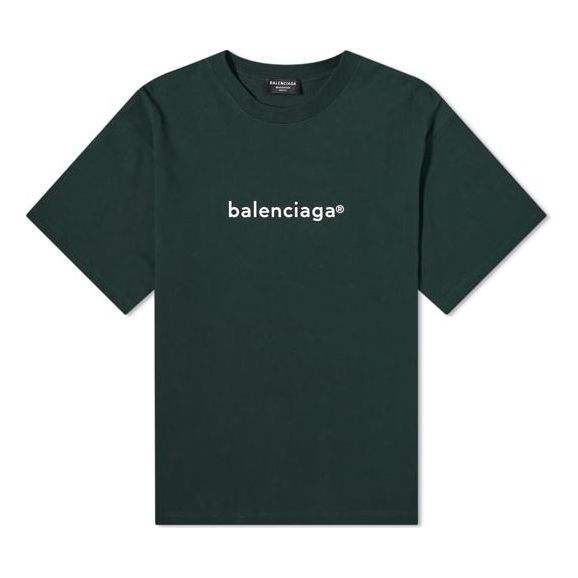 Tričko Balenciaga Balenciaga Short Sleeve T-Shirt Zelené | 612966TIV543011, 0
