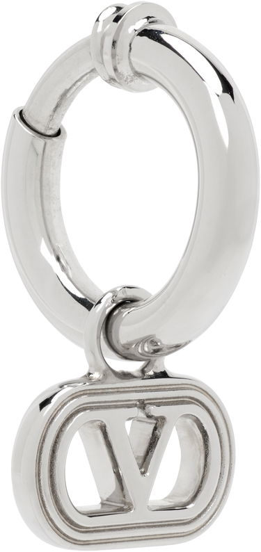 Náušnice Valentino Valentino Garavani Silver Mono Single Earring Metalická | 7Y2J0AJ3MET, 1