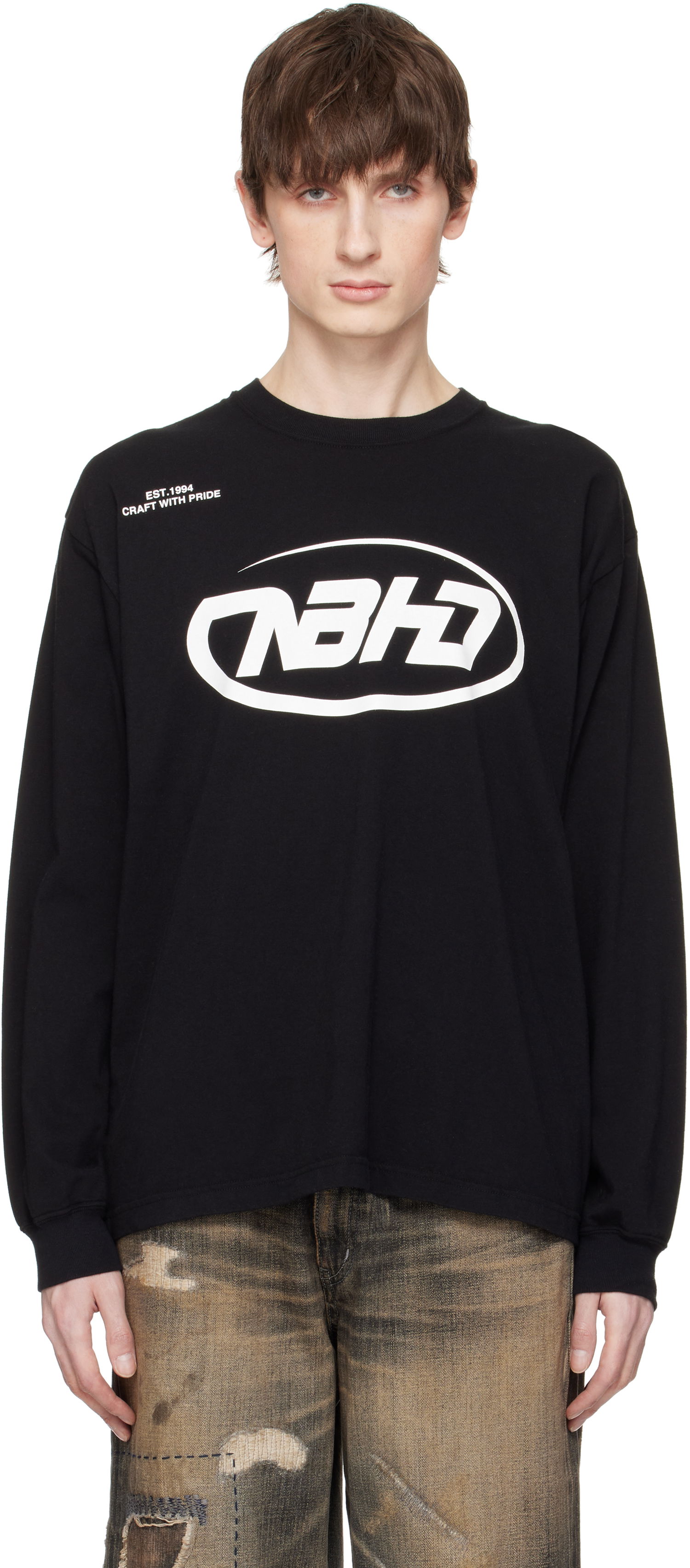 Tričko Neighborhood Neighborhood NH LS-6 Long Sleeve T-Shirt Čierna | 251PCNH-LT06, 0