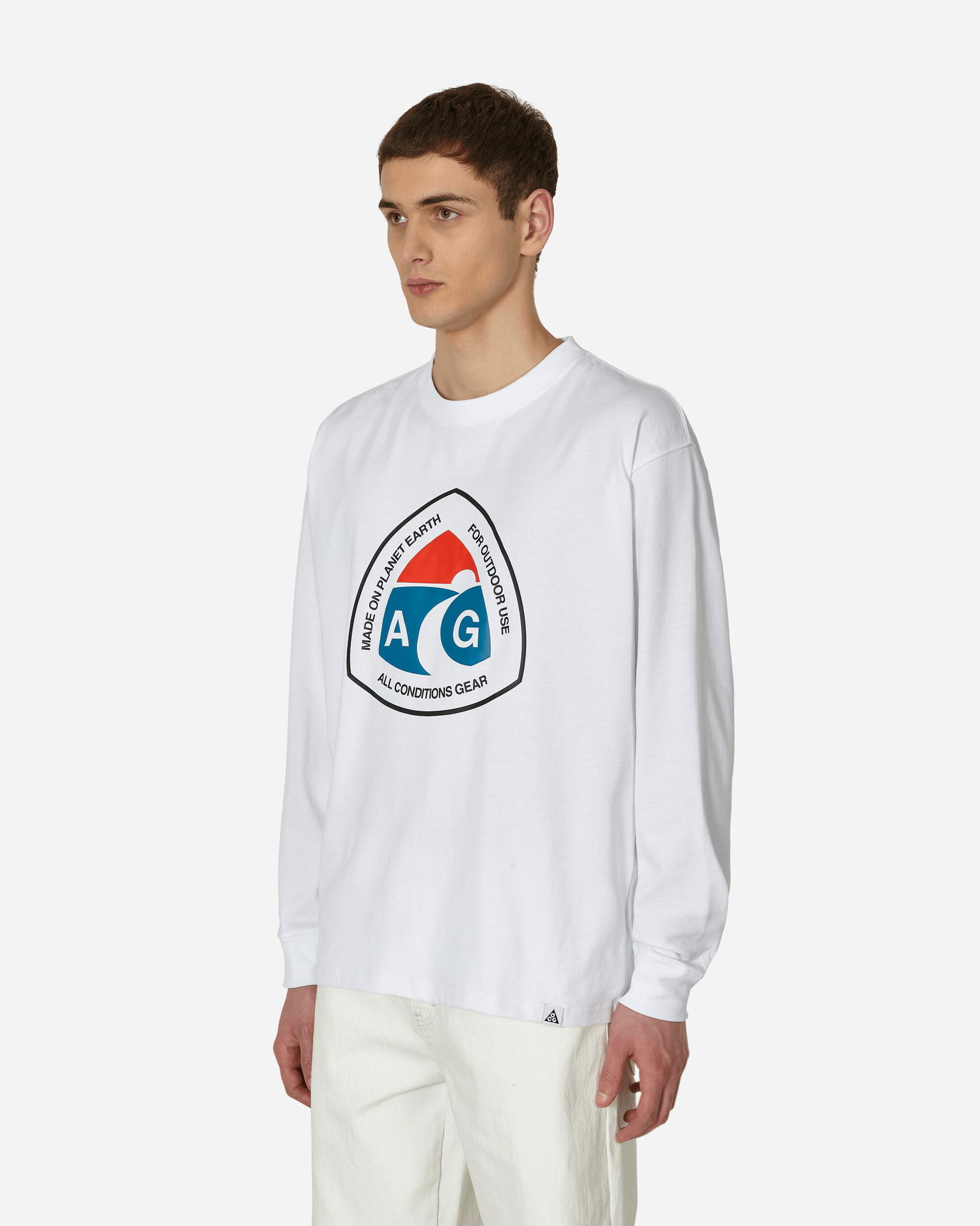 Tričko Nike ACG Outdoor Sign Longsleeve T-Shirt Biela | DX9450-100, 1