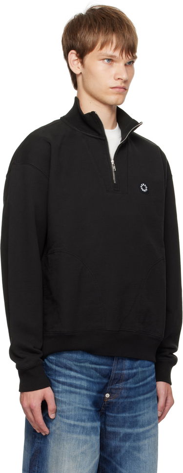 Mikina KENZO Kenzo Paris 'Boke Flower 2.0' Embroidered Quarter-Zip Sweatshirt Čierna | FF55SW2414MC, 1