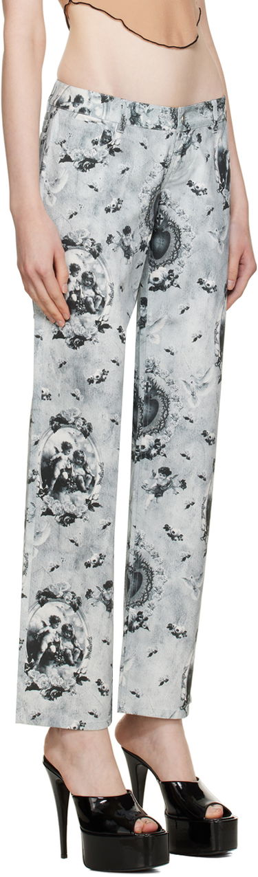 Džínsy Miaou Miaou Atlas Print Jeans Šedá | 1023SCPAR, 1