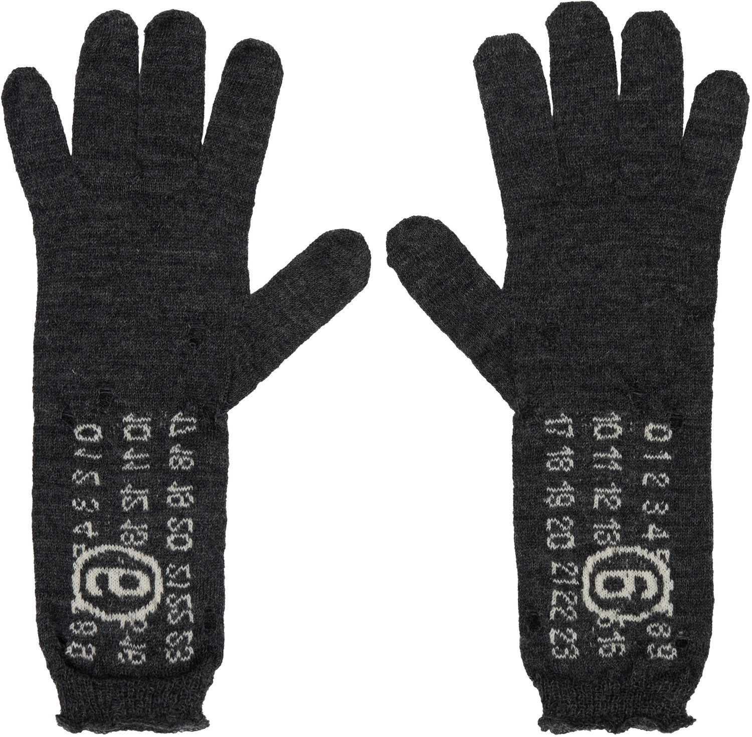 Rukavice Maison Margiela MM6 Maison Margiela Wool Knit Gloves Šedá | S52TS0043 M13135, 0