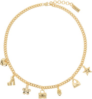 Náhrdelník Marc Jacobs Marc Jacobs 'The Mini Icon Charm' Chain Necklace Metalická | 2R4JNC001J37, 0