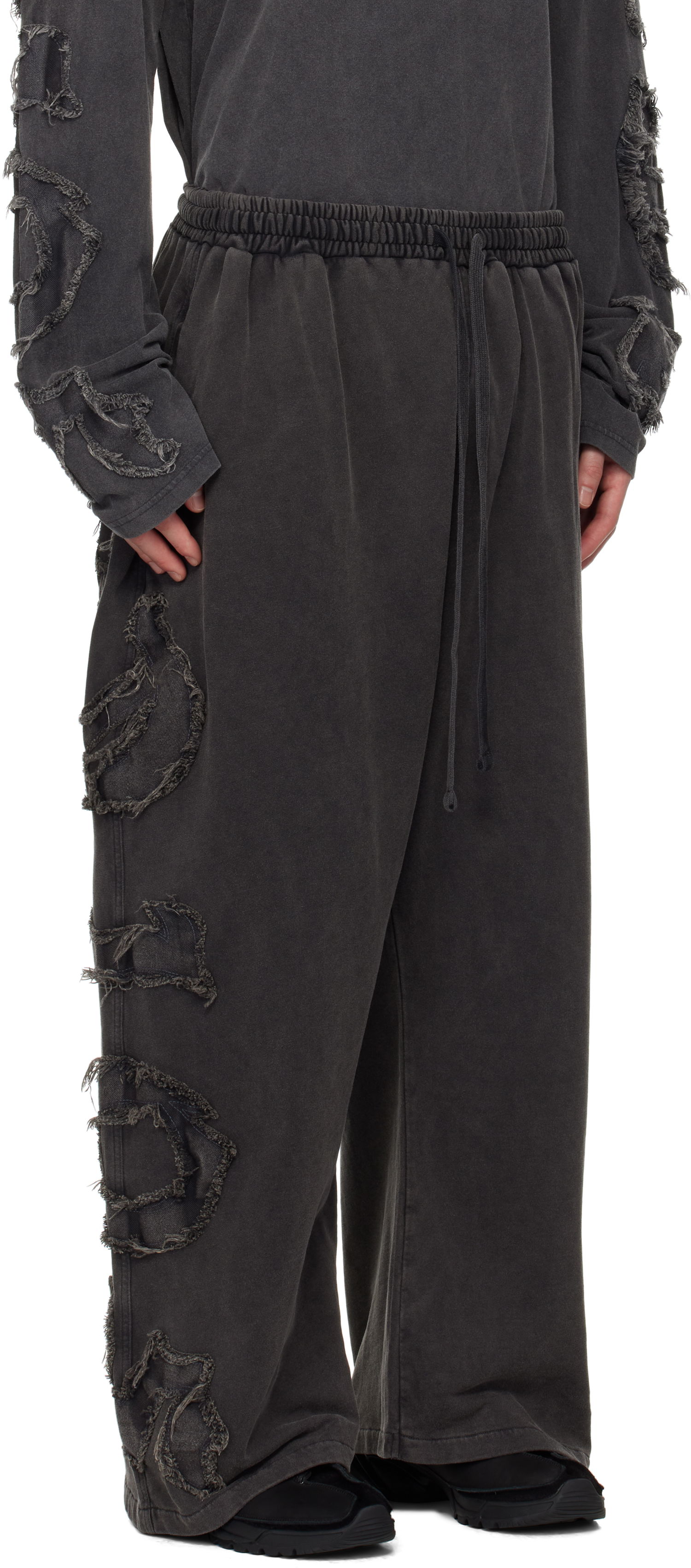 Tepláky Acne Studios Acne Studios Logo Cargo Lounge Pants Čierna | BK0678-, 1