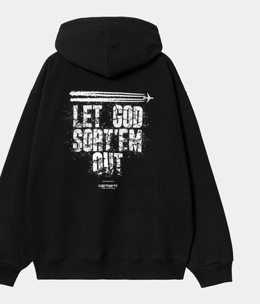 Mikina Carhartt WIP Clipse x Carhartt WIP Let God Sort'Em Out Hoodie Čierna | I035099_4, 1