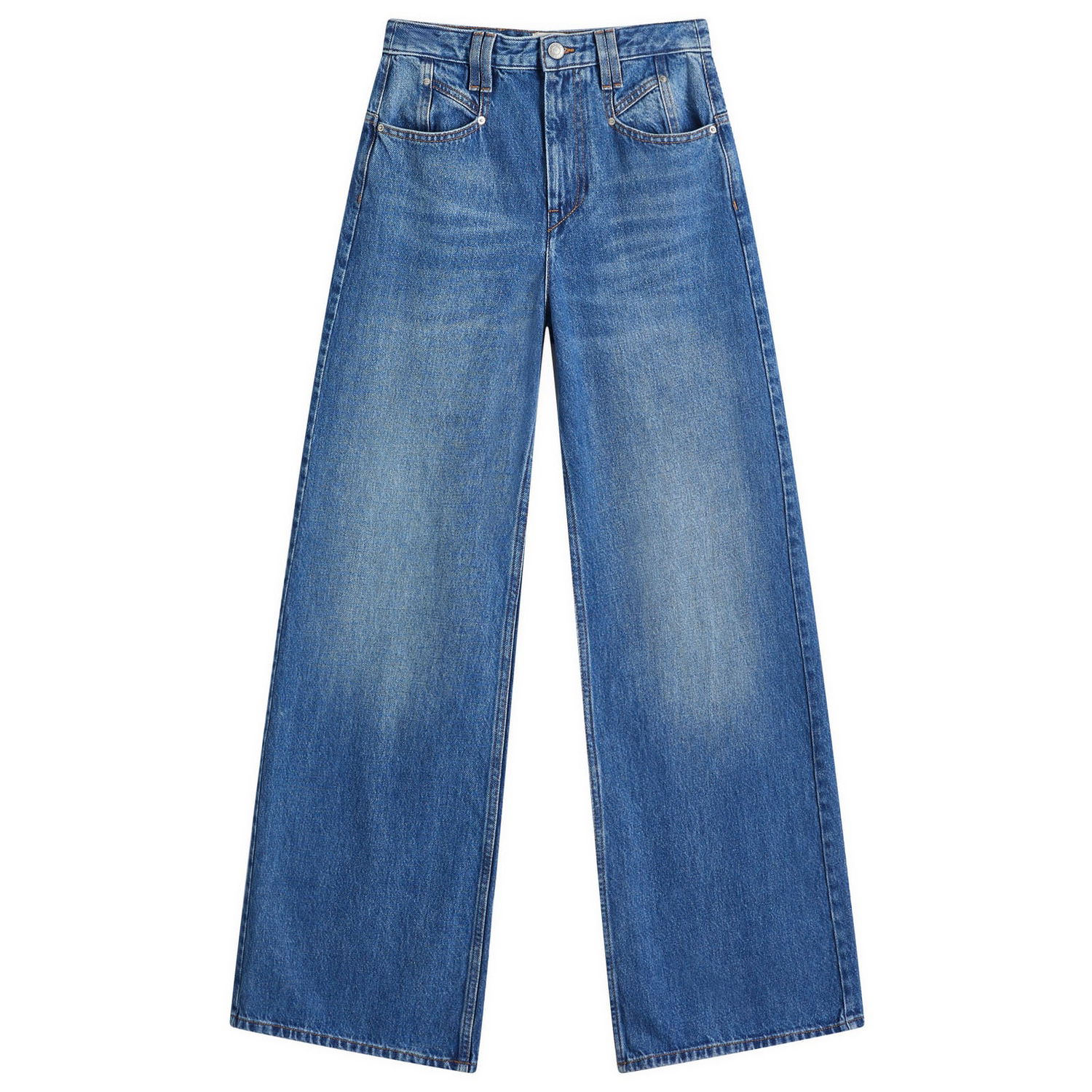 Džínsy ISABEL MARANT Lemony Baggy Jeans Modrá | PA0052FA-B1H06I, 0