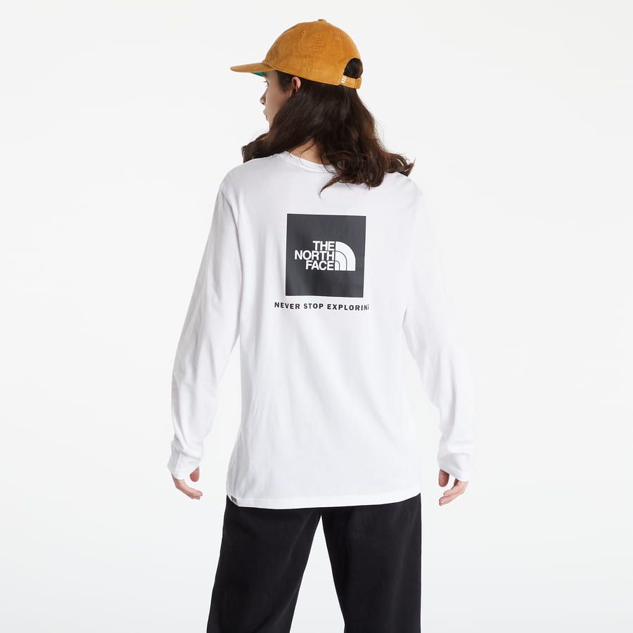 Tričko The North Face Red Box Long Sleeve Tee Biela | NF0A493LLA91, 1