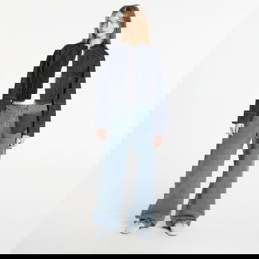 Bunda CALVIN KLEIN Cropped Stand Collar Zip Denim Jacket Navy | LV047E731G N8D, 4