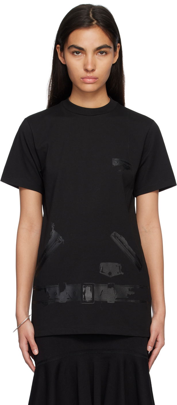 Tričko We11done Graphic Print T-shirt Čierna | WD-TT1-23-798-U-BK, 0