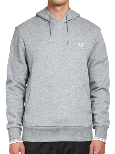 Mikina Fred Perry Tipped Hooded Sweatshirt Šedá | M2643-R49