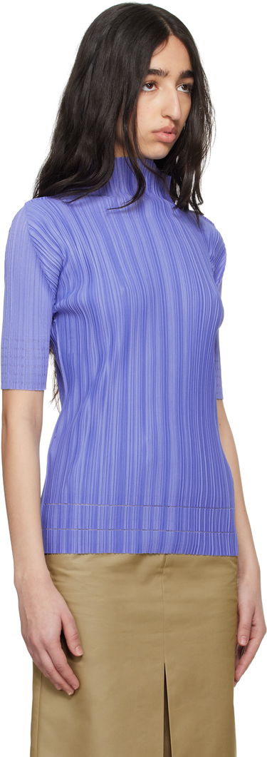 Sveter Pleats Please Issey Miyake Pleats Please Issey Miyake Soft Pleats Turtleneck Top Fialová | PP56JK933, 1