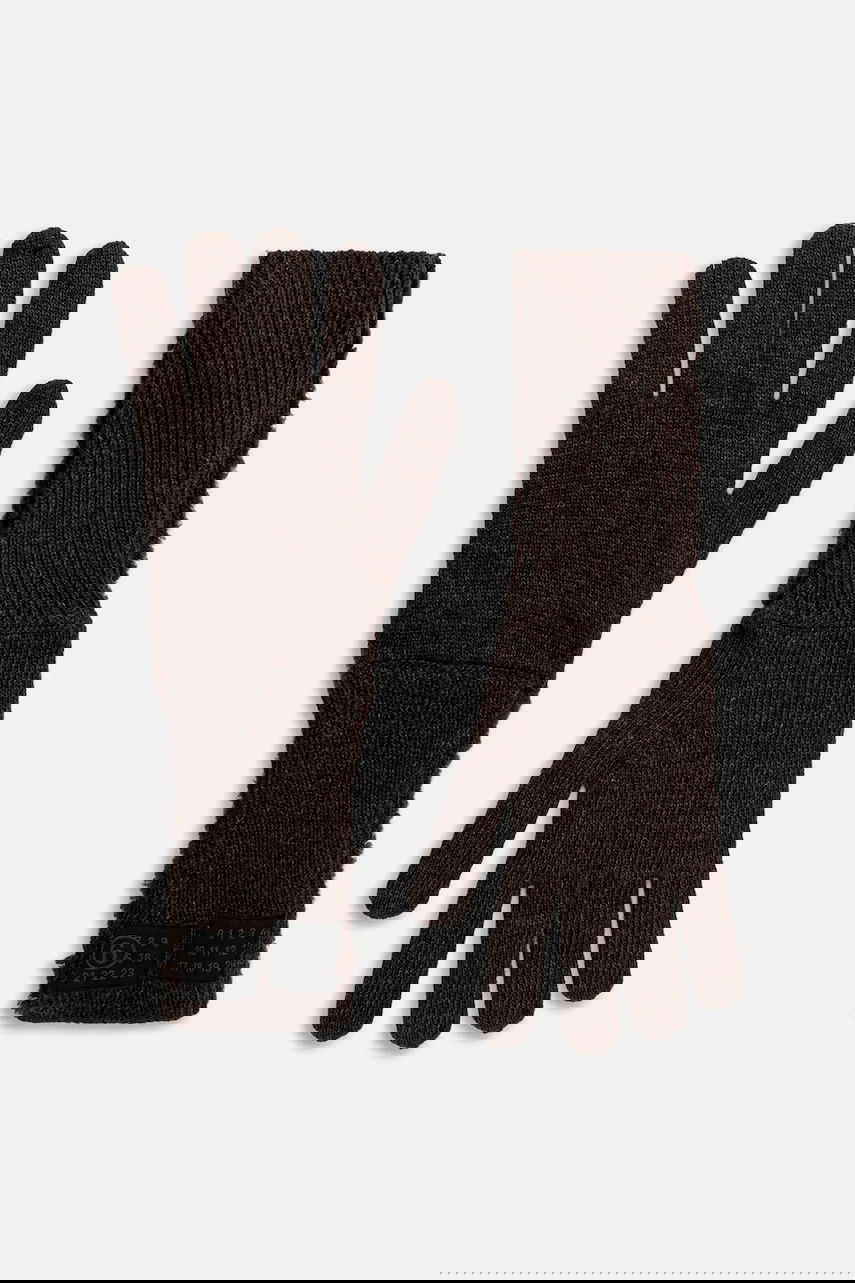 Rukavice Maison Margiela MM6 Maison Margiela Long Knitted Wool Blend Gloves Hnedá | S62TS0078.M13198.144, 0