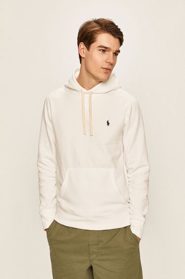 Mikina Polo by Ralph Lauren Classic Popover Hoody Biela | 710766778009, 0