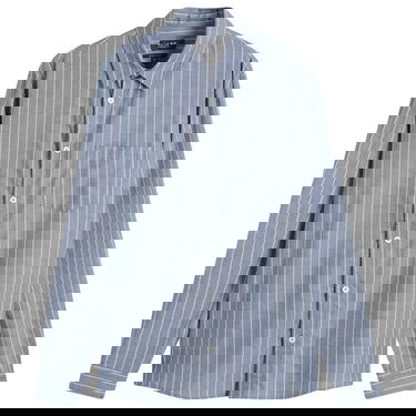 Košeľa A.P.C. Men's Clement Stripe Shirt, Size Small Modrá | COHJU-H12512-IAA, 1