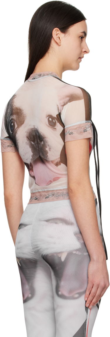 Tričko Ottolinger Ottolinger Mesh Cat Graphic T-Shirt Béžová | 10110040102, 2