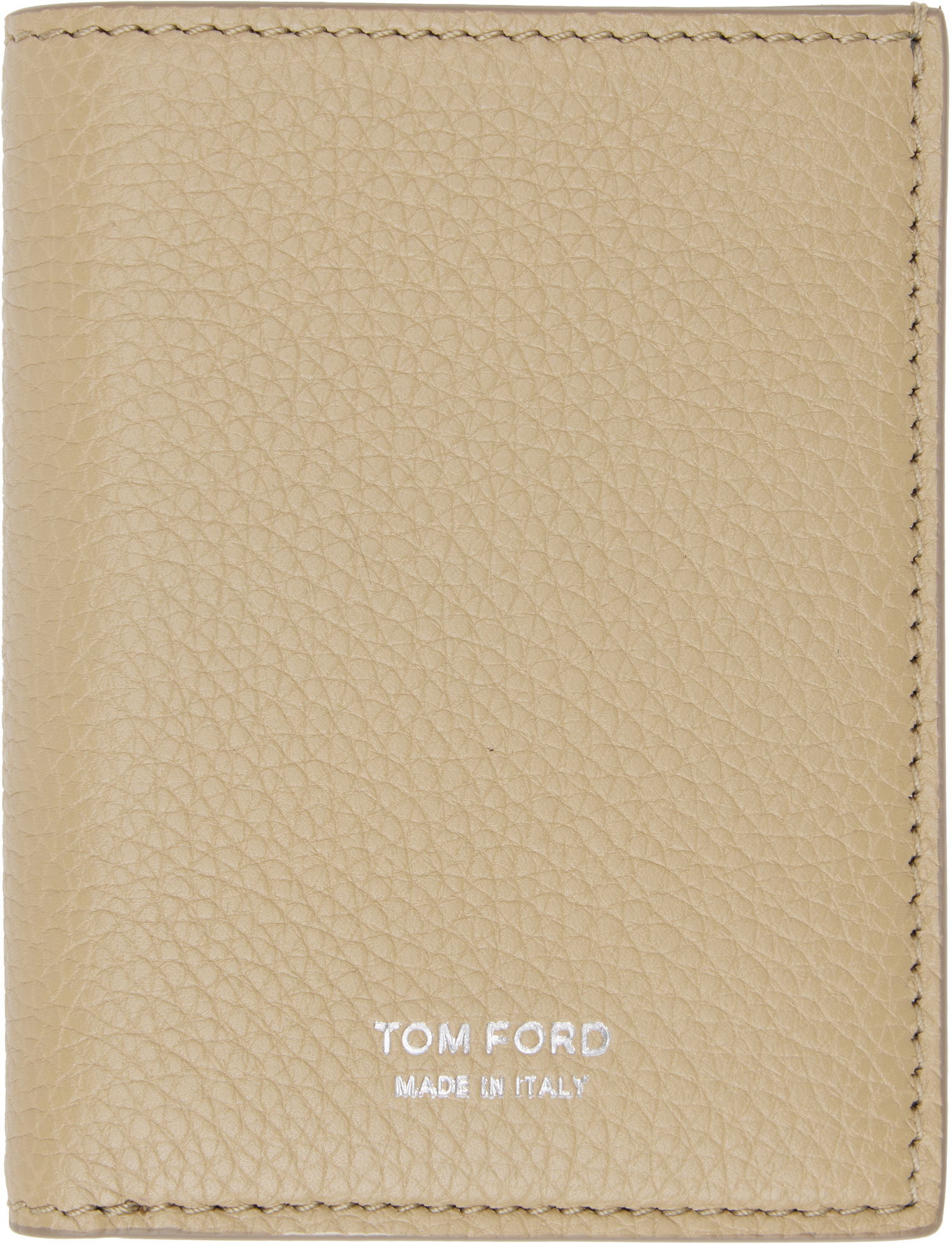 Peňaženka Tom Ford Grain Leather Folding Card Holder Béžová | Y0279-LCL158S, 0