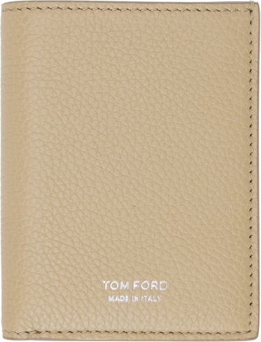 Peňaženka Tom Ford Grain Leather Folding Card Holder Béžová | Y0279-LCL158S, 0