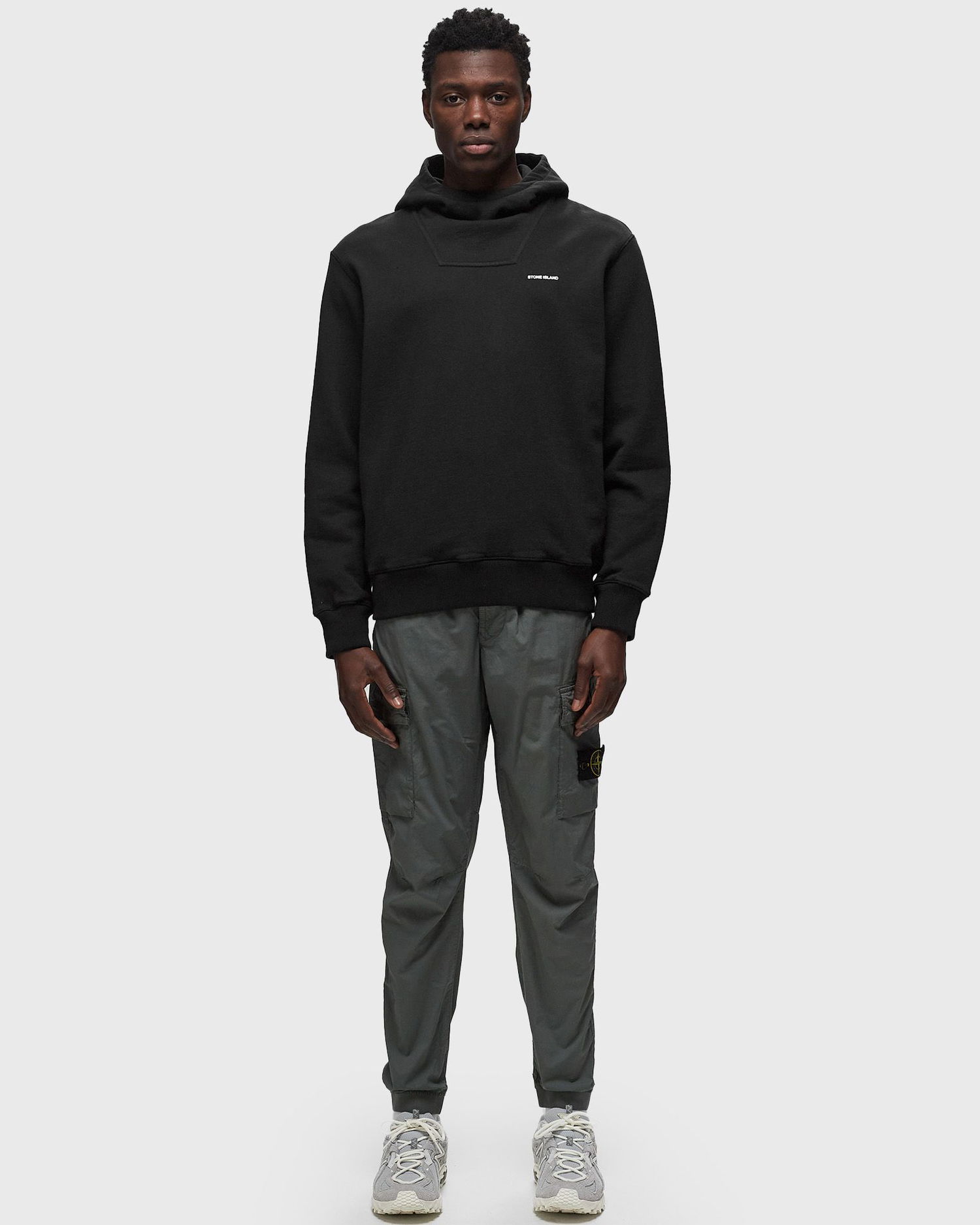 Mikina Stone Island Patch Hoodie Čierna | 801561155.V0029, 1