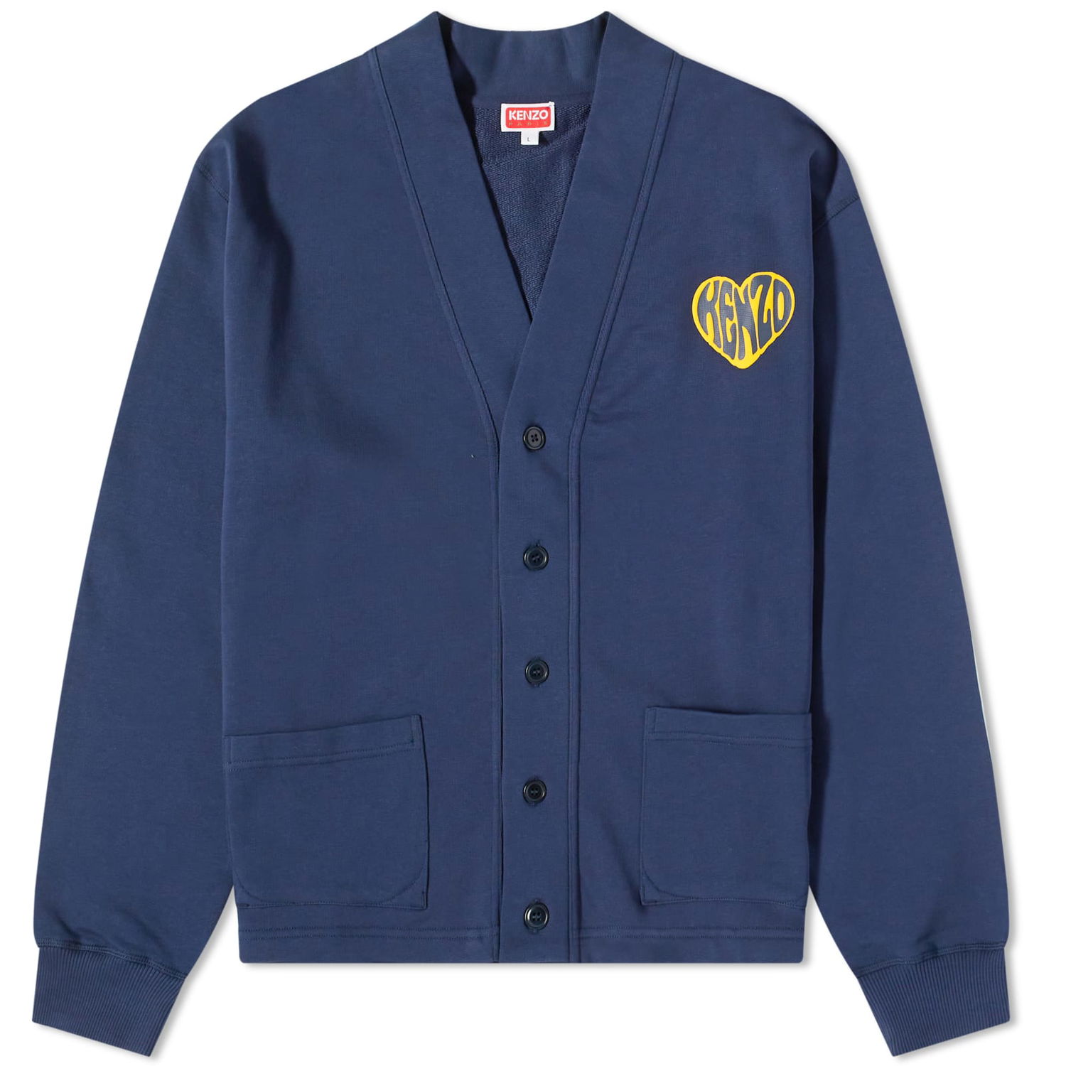 Sveter KENZO Hearts Classic Cardigan Navy | FD65SW0824MF-77, 0