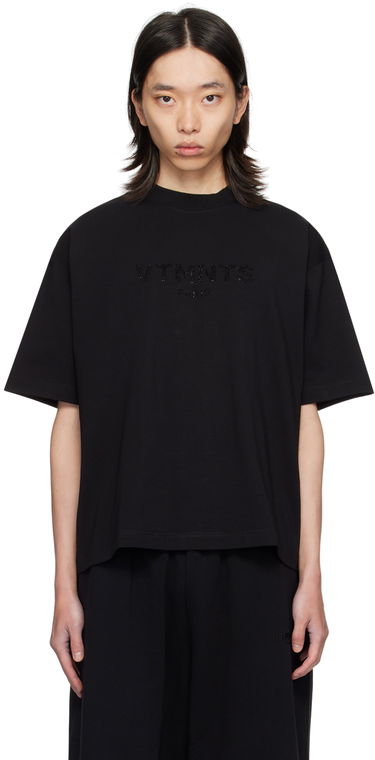 Tričko VETEMENTS VTMNTS Paris Crystal T-Shirt Čierna | VL22TR300B, 0