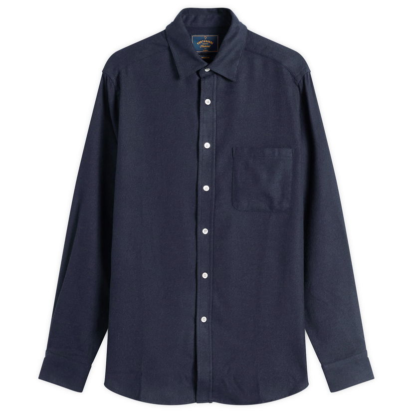 Košeľa Portuguese Flannel Teca Flannel Shirt, Size Small Navy | AW25072-NVY