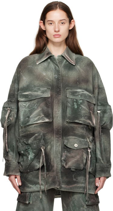 Košeľa The Attico Attico Fern Denim Jacket Zelené | 241WCB48 D022, 0
