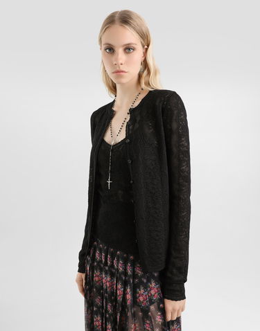 Sveter Dolce & Gabbana Dolce & Gabbana Lace Cardigan Čierna | FXVD1TJBSOAN0000, 3