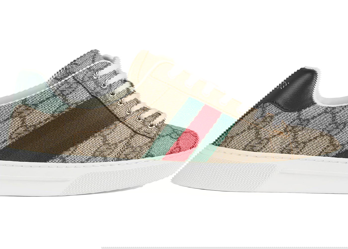 Tenisky a topánky Gucci Ace GG Crystal Canvas Web Beige (Women's) Béžová | 760774 FACMZ 9746, 0