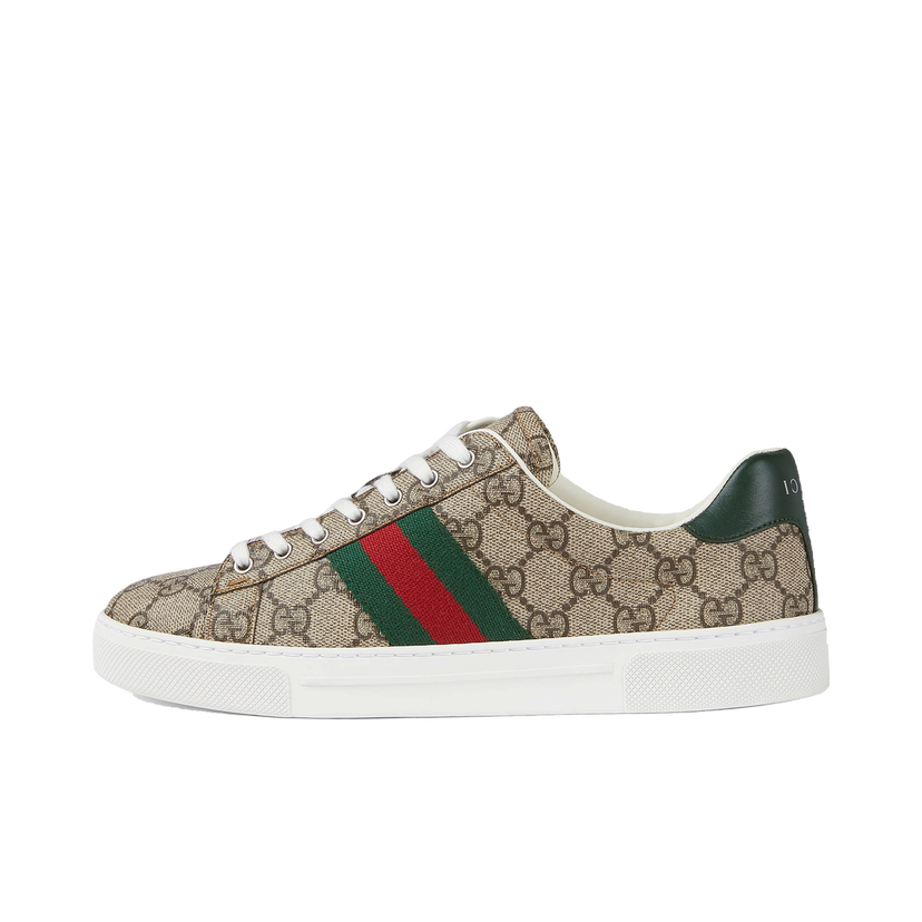 Tenisky a topánky Gucci Ace GG Crystal Canvas Web Beige (Women's) Béžová | 760774 FACMZ 9746