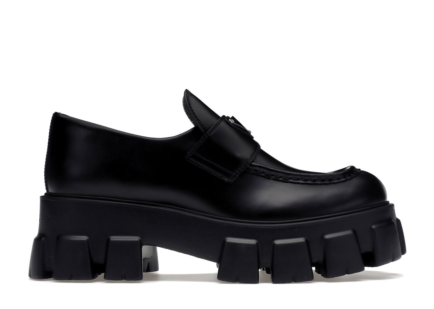 Tenisky a topánky Prada Monolith 55mm Loafer Black Brushed Leather Čierna | 1D649M_B4L_F0002_F_B055, 0