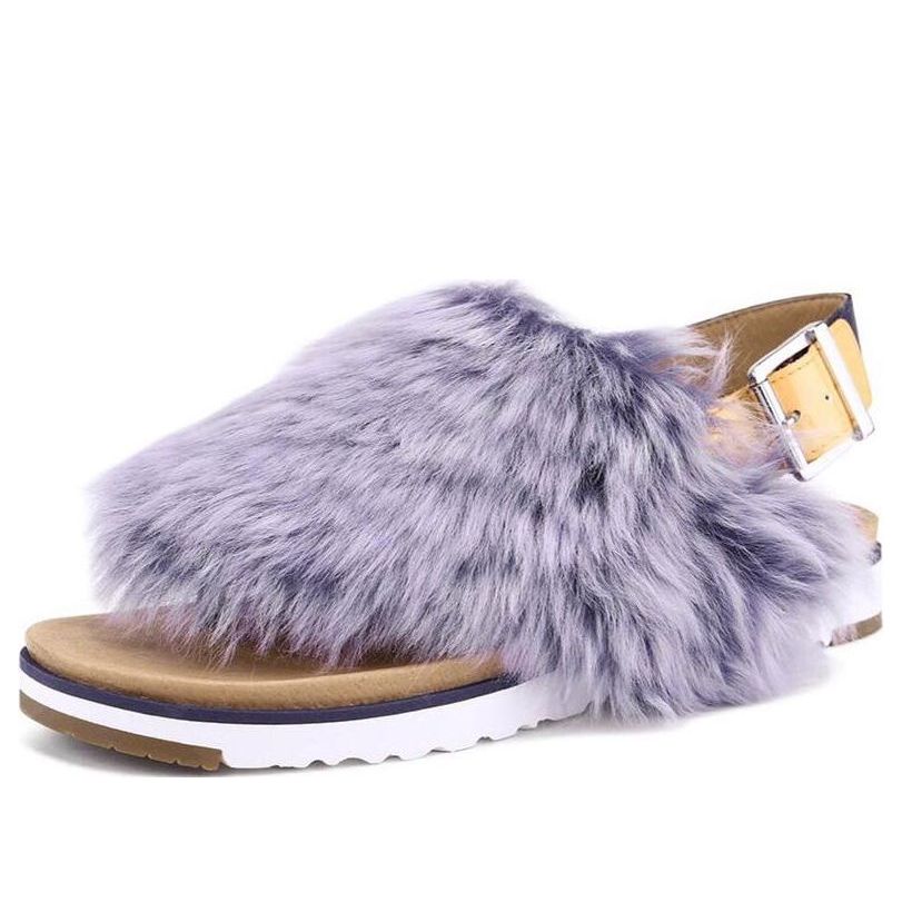 Tenisky a topánky UGG UGG Holly Faux Fur Slingback Sandals Fialová | 1102770-MTPP, 0
