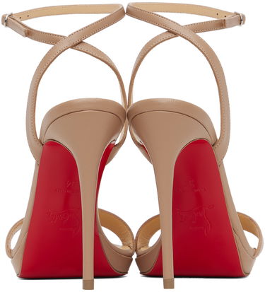 Starostlivosť o obuv Christian Louboutin Christian Louboutin Loubi Queen 120 Heeled Sandals Béžová | 1191582, 1