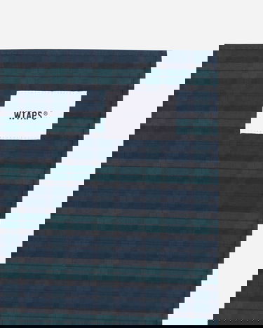 Šál WTAPS Plaid Bandana Navy | 251WVDT-AC01 GREEN, 5