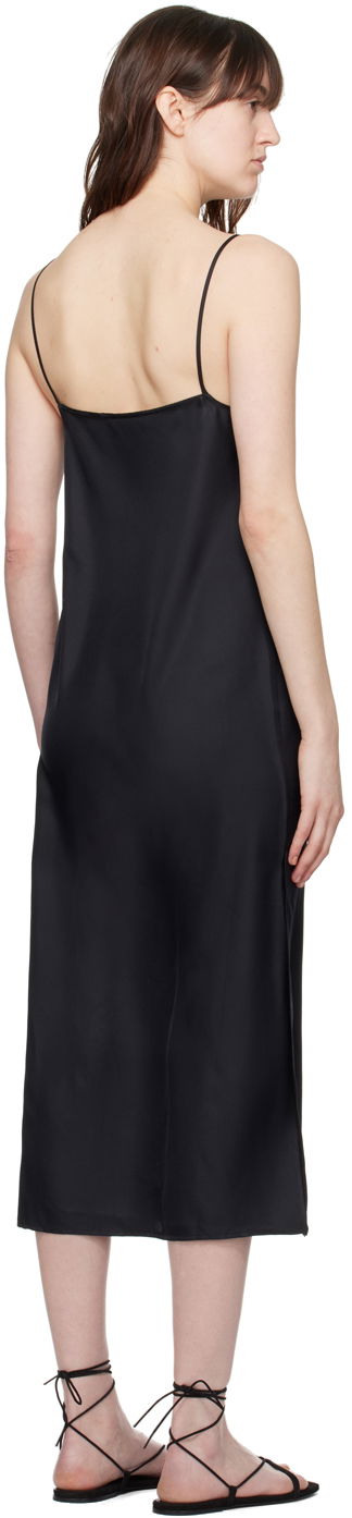Šaty Loulou de Saison Loulou de Saison Sulum Midi Slip Dress Čierna | SULUM, 2