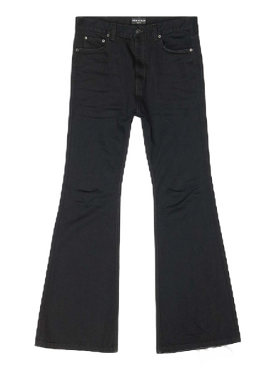 Nohavice Balenciaga Flared Trousers Čierna | 697829TBP470102