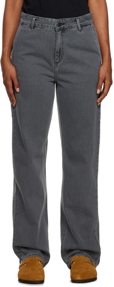 Džínsy Carhartt WIP Straight Leg Workwear Jeans Šedá | I031251 8912, 0