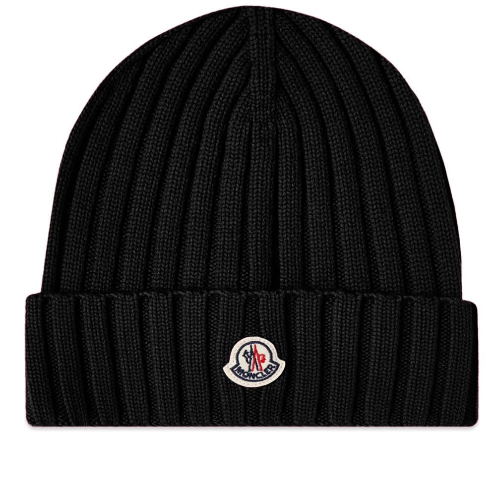 Klobúk Moncler Logo Beanie Hat Čierna | 3B000-16-A9327-999, 0