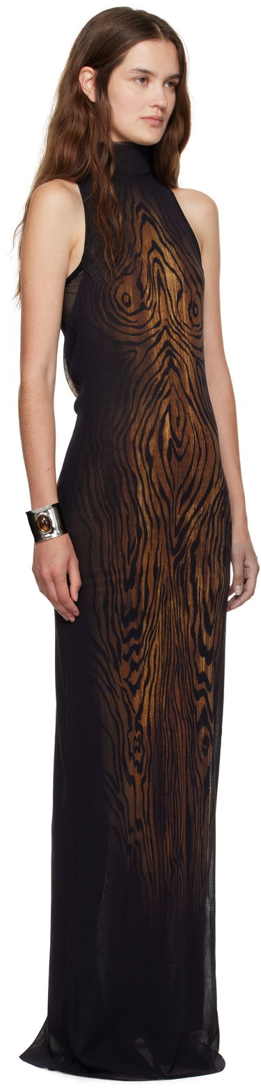Šaty Jean Paul Gaultier Jean Paul Gaultier 'The Long Draped Wood' Maxi Dress Čierna | 25/03-W-DR029-M002P-0060, 1