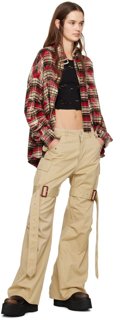 Cargo nohavice R13 R13 Trench Cargo Pants Béžová | R13WR243-R318B, 3
