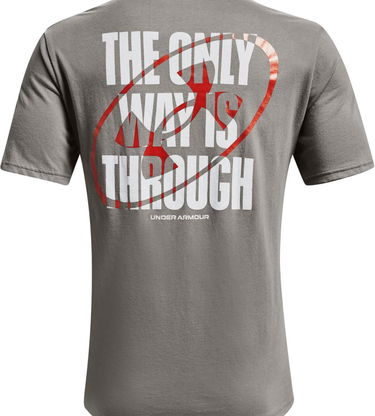 Tričko Under Armour Short Sleeve ONLY WAY IS THROUGH Graphic T-shirt Šedá | 1366446-066, 2