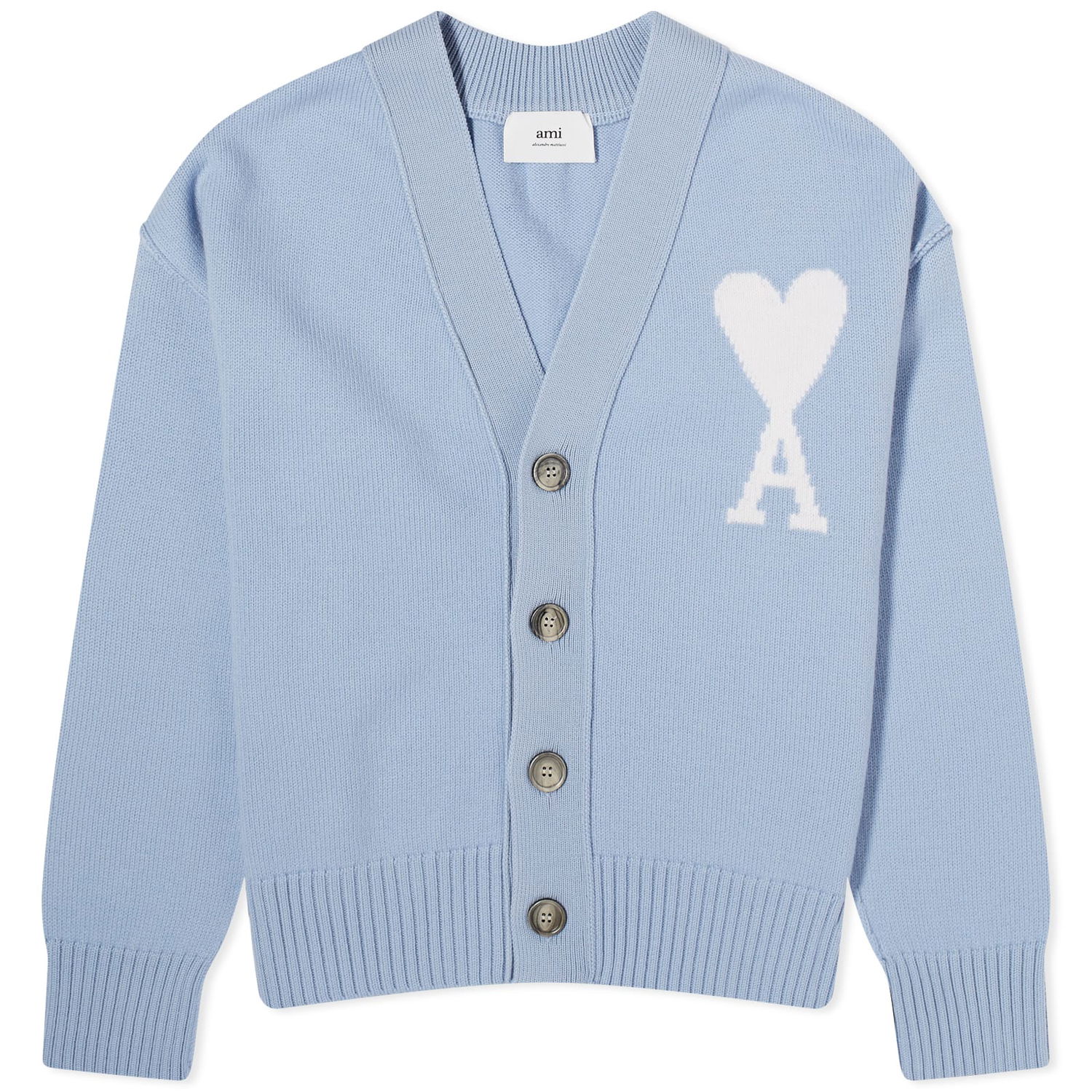 Sveter AMI Paris Off White Big ADC Cardigan Modrá | UKC006-018-843, 0