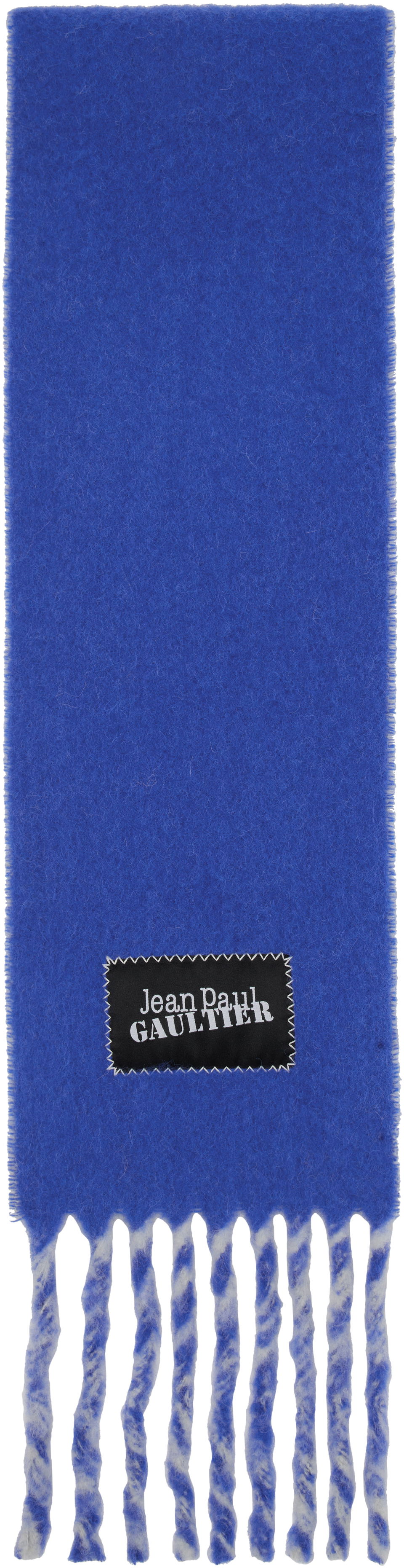 Šál Jean Paul Gaultier Jean Paul Gaultier Logo Patch Scarf Modrá | 25/03-U-AC017-W022-5956, 0