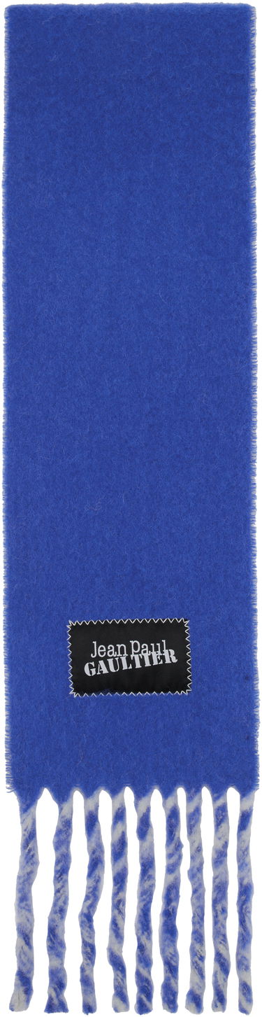 Šál Jean Paul Gaultier Jean Paul Gaultier Logo Patch Scarf Modrá | 25/03-U-AC017-W022-5956, 0