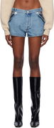 Coperni Open Hip Denim Shorts