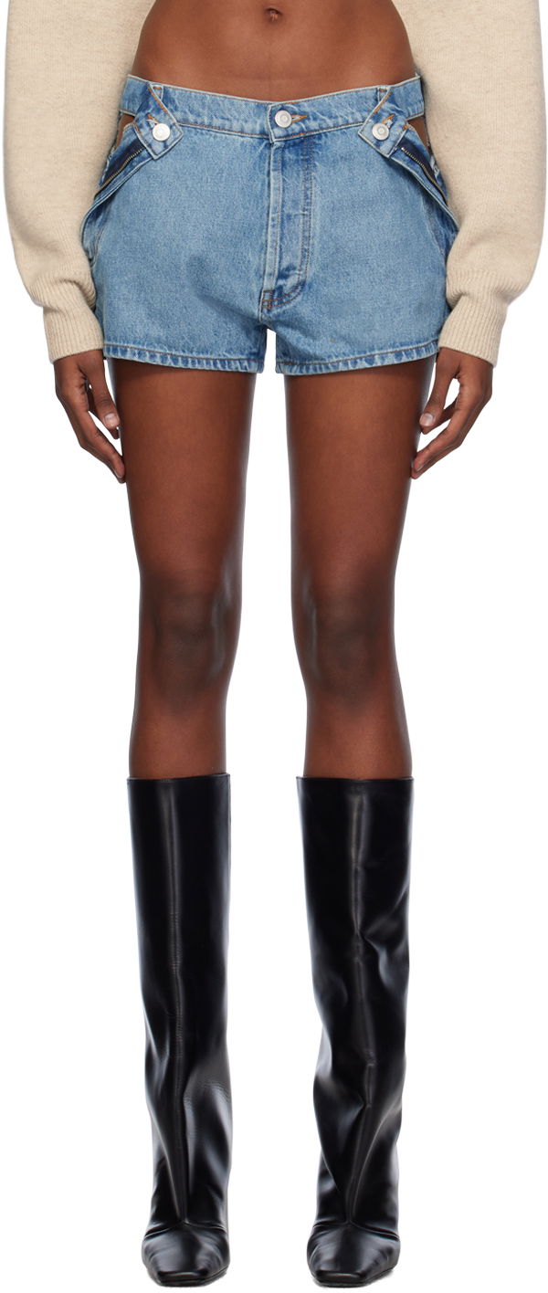 Šortky Coperni Coperni Open Hip Denim Shorts Modrá | COPP71202, 0