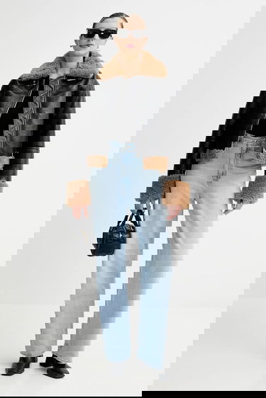 Bunda STAND STUDIO Kia Transitional Oversize Faux Fur Jacket Čierna | 66575.9412, 1