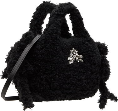 Kabelka Simone Rocha Simone Rocha Embellished Baby Egg Tote Čierna | BAG174B 0793, 1