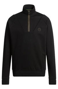 Zip-Neck Sweatshirt with Double B Monogram