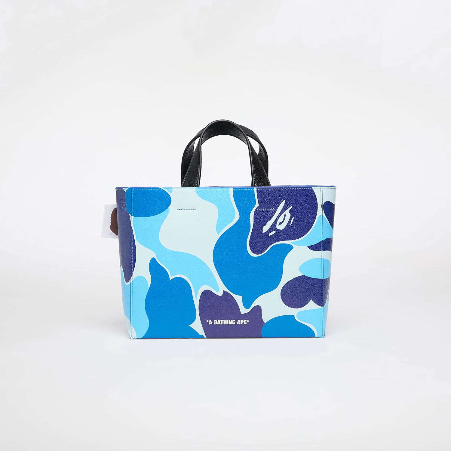 Tote bag BAPE A BATHING APE Abc Camo Pu Leather Bag S Modrá | 001SGK801010M BLU, 1
